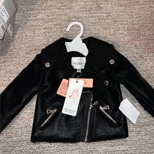 Faux Fur Leather Jacket